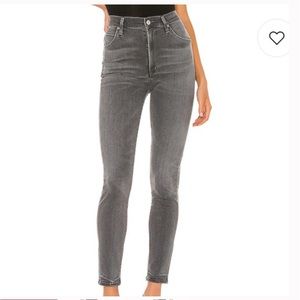 Citizens of Humanity gray Chrissy high rise skinny jeans